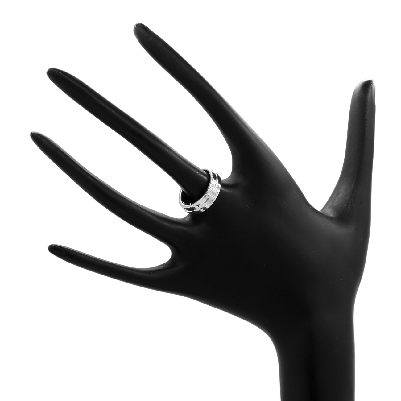 Exclusive Tiffany & Co. Sterling Silver T Band Ring — Top View