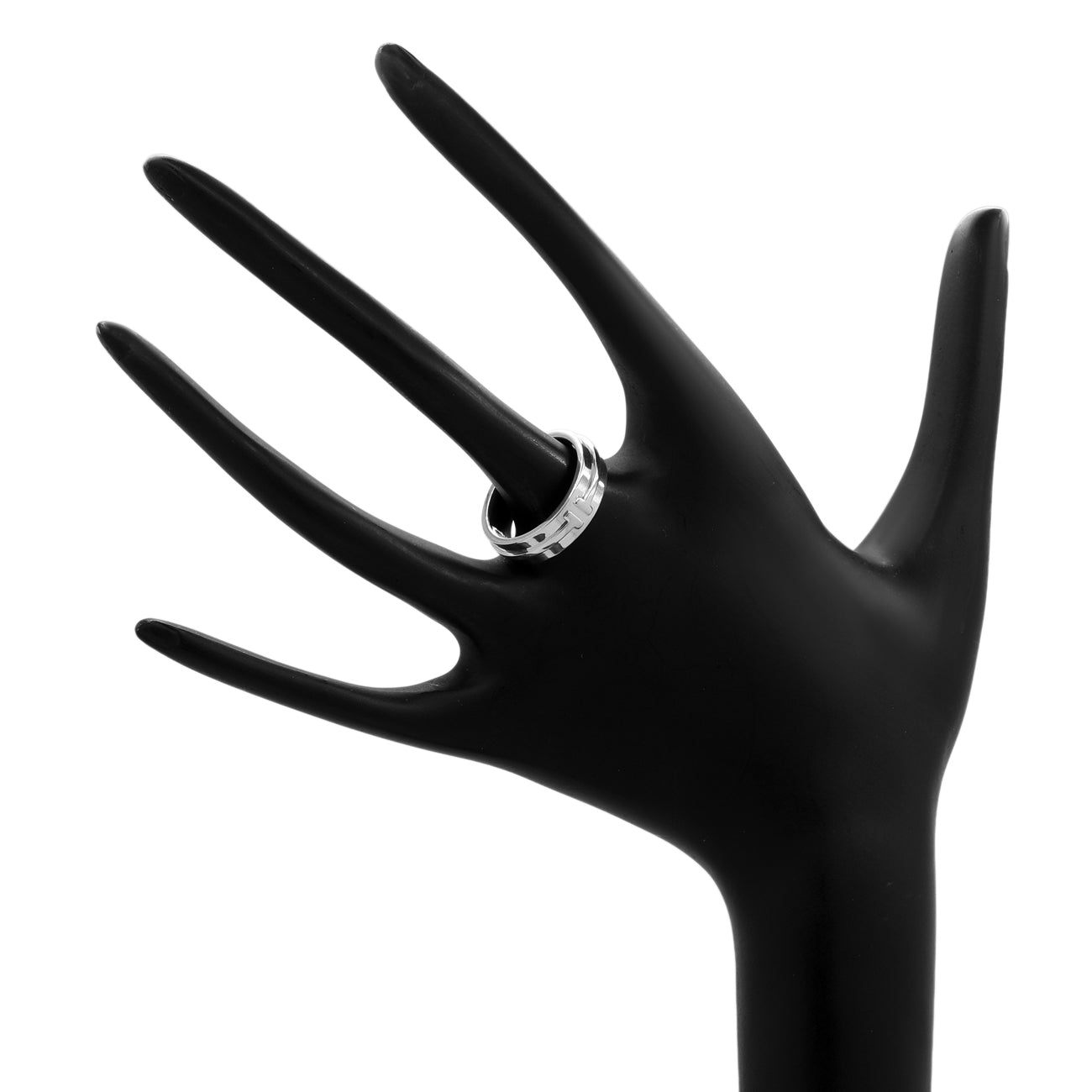 Exclusive Tiffany & Co. Sterling Silver T Band Ring — Top View