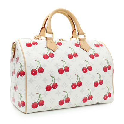 Exclusive Louis Vuitton X Takashi Murakami Monogram Cherry Speedy Soft Bandouliere 30 — Side View