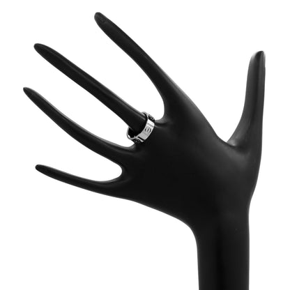 Exclusive Cartier 18K White Gold Classic Love Ring — Back View