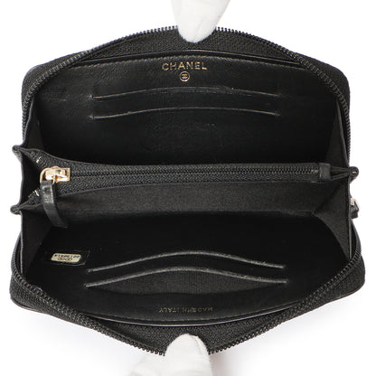 Exclusive Chanel Black Quilted Lambskin Small Boy Zip Around Wallet — Alternate View 12