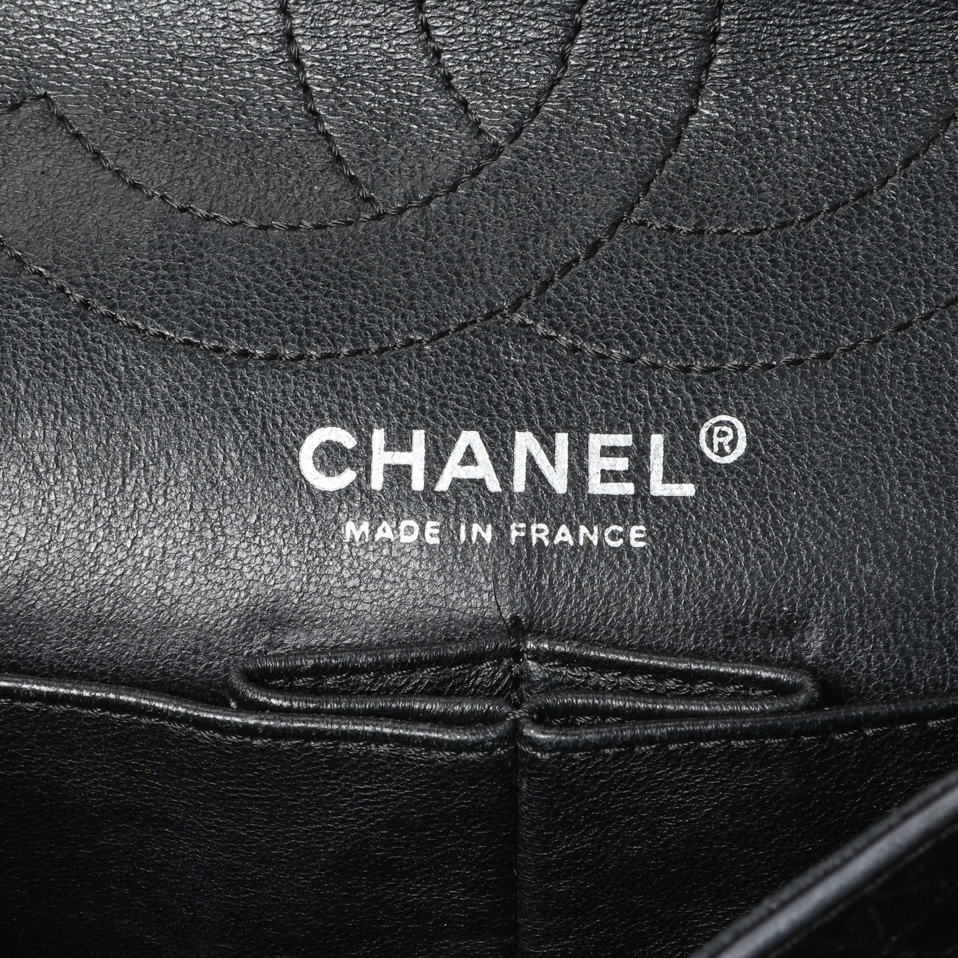 Exclusive Chanel Charcoal Grey Metallic Aged Calfskin 2.55 Reissue Double Flap 227 — Alternate View 9