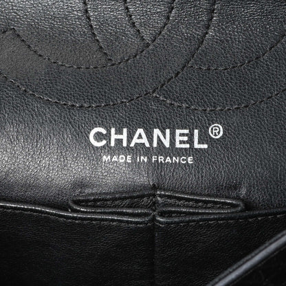 Exclusive Chanel Charcoal Grey Metallic Aged Calfskin 2.55 Reissue Double Flap 227 — Alternate View 9