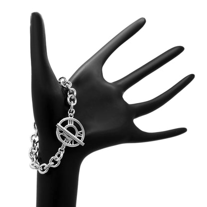Exclusive Tiffany & Co. Sterling Silver Atlas Toggle Bracelet — Back View