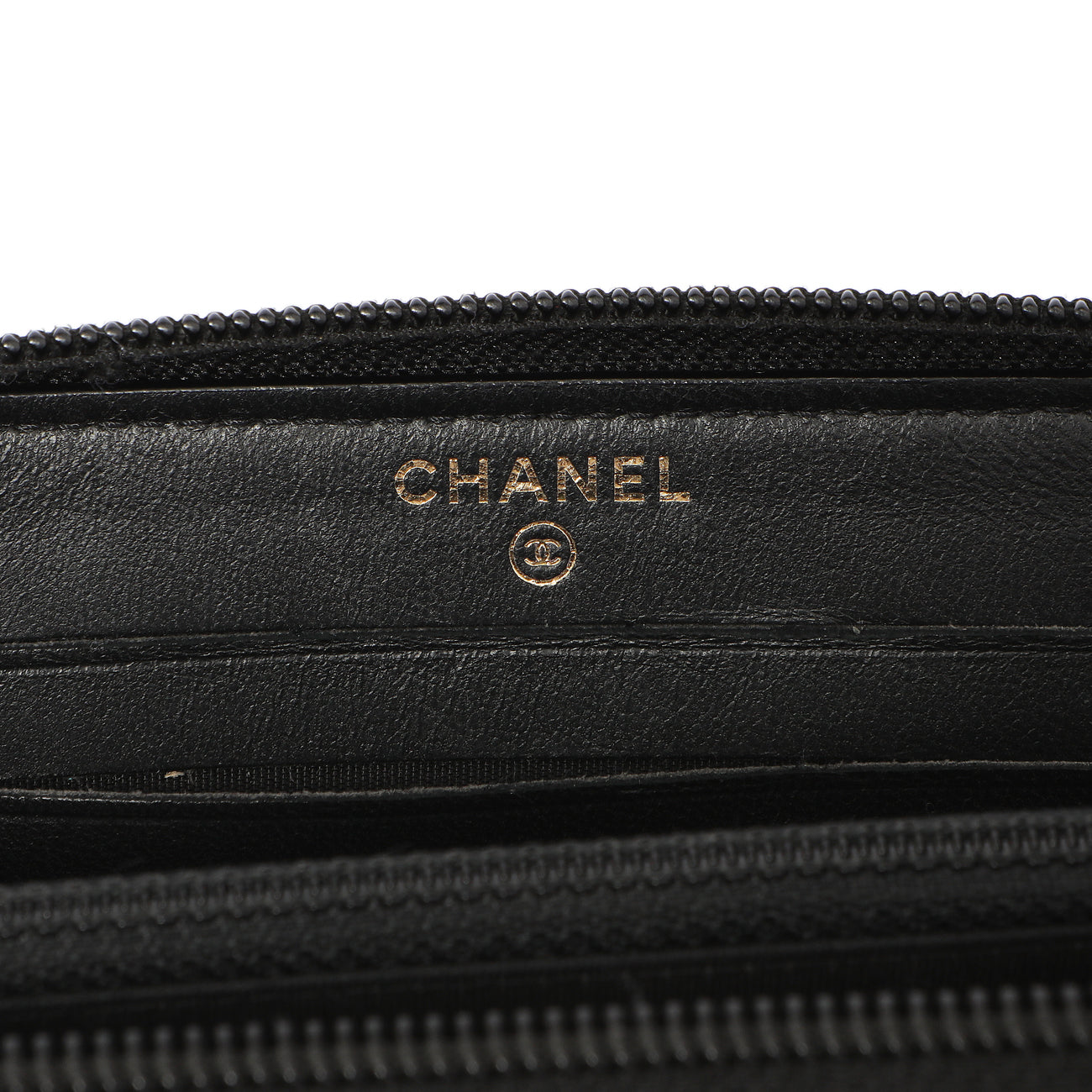 Exclusive Chanel Black Quilted Lambskin Small Boy Zip Around Wallet — Alternate View 13