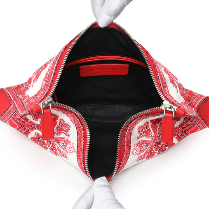 Exclusive Alexander McQueen Satin De Manta Clutch — Top View