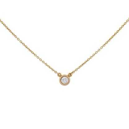Exclusive Tiffany & Co. 18K Yellow Gold 0.17 Carat Diamonds by the Yard Single Pendant — Front View