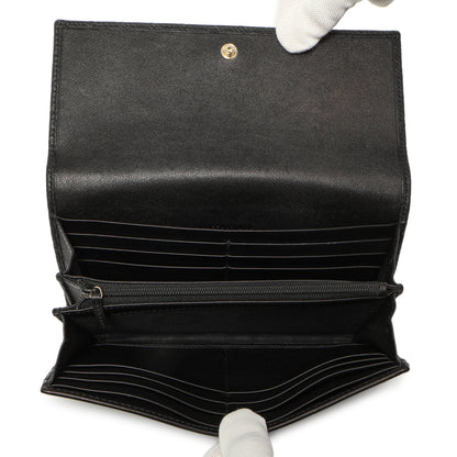 Exclusive Gucci Black Microguccissima Bow Continental Wallet — Alternate View 12
