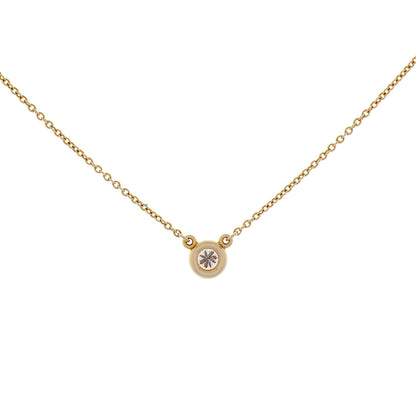 Exclusive Tiffany & Co. 18K Yellow Gold 0.17 Carat Diamonds by the Yard Single Pendant — Side View
