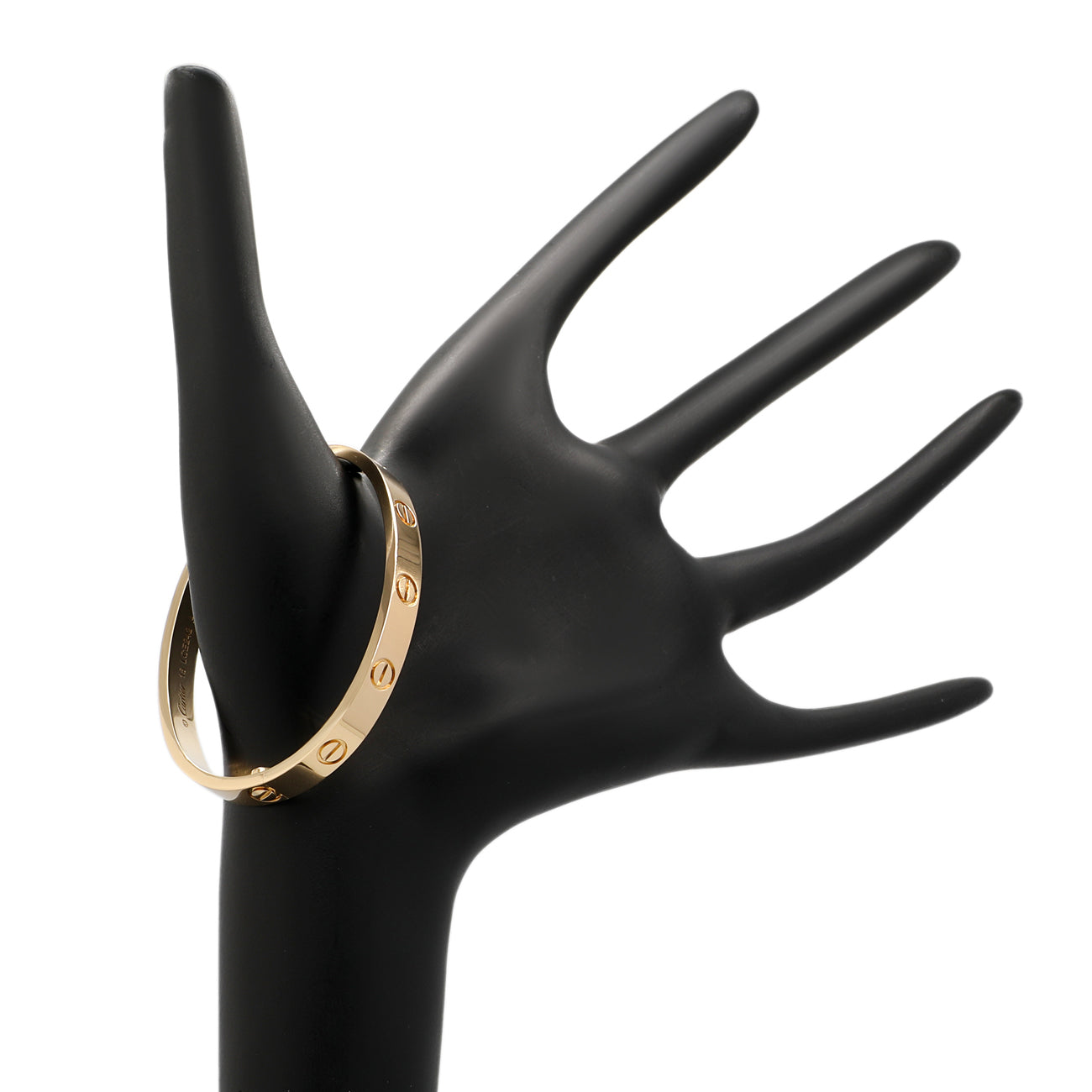 Exclusive Cartier 18K Yellow Gold Classic Love Bracelet — Top View