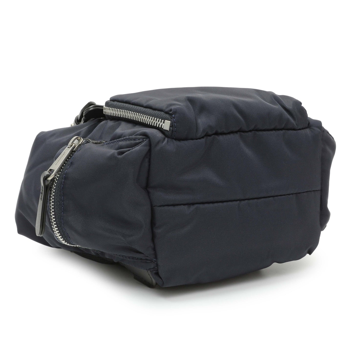 Exclusive Burberry Navy Nylon Puffer Small Rucksack Backpack — Back View
