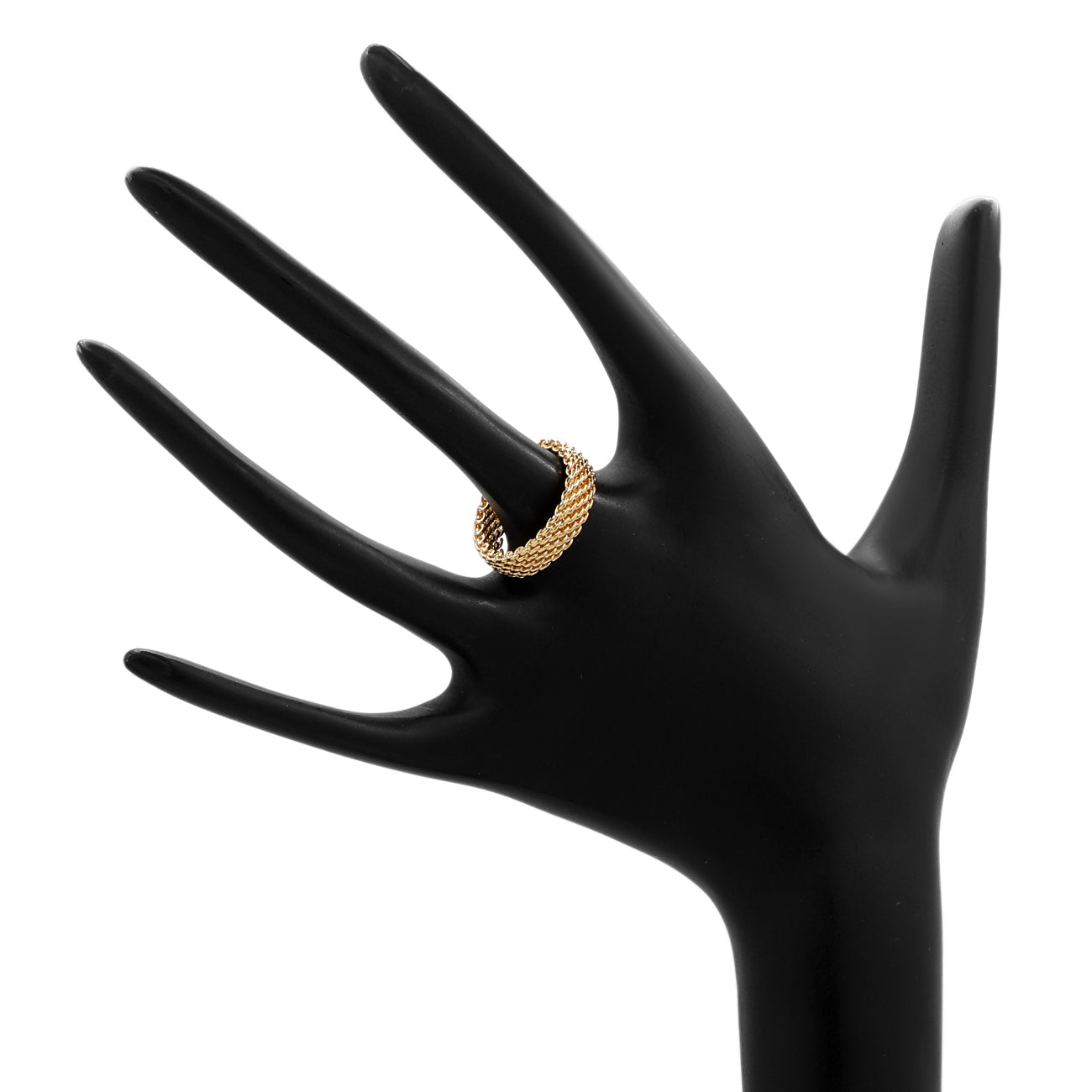 Exclusive Tiffany & Co. 18K Yellow Gold Somerset Band Ring — Back View