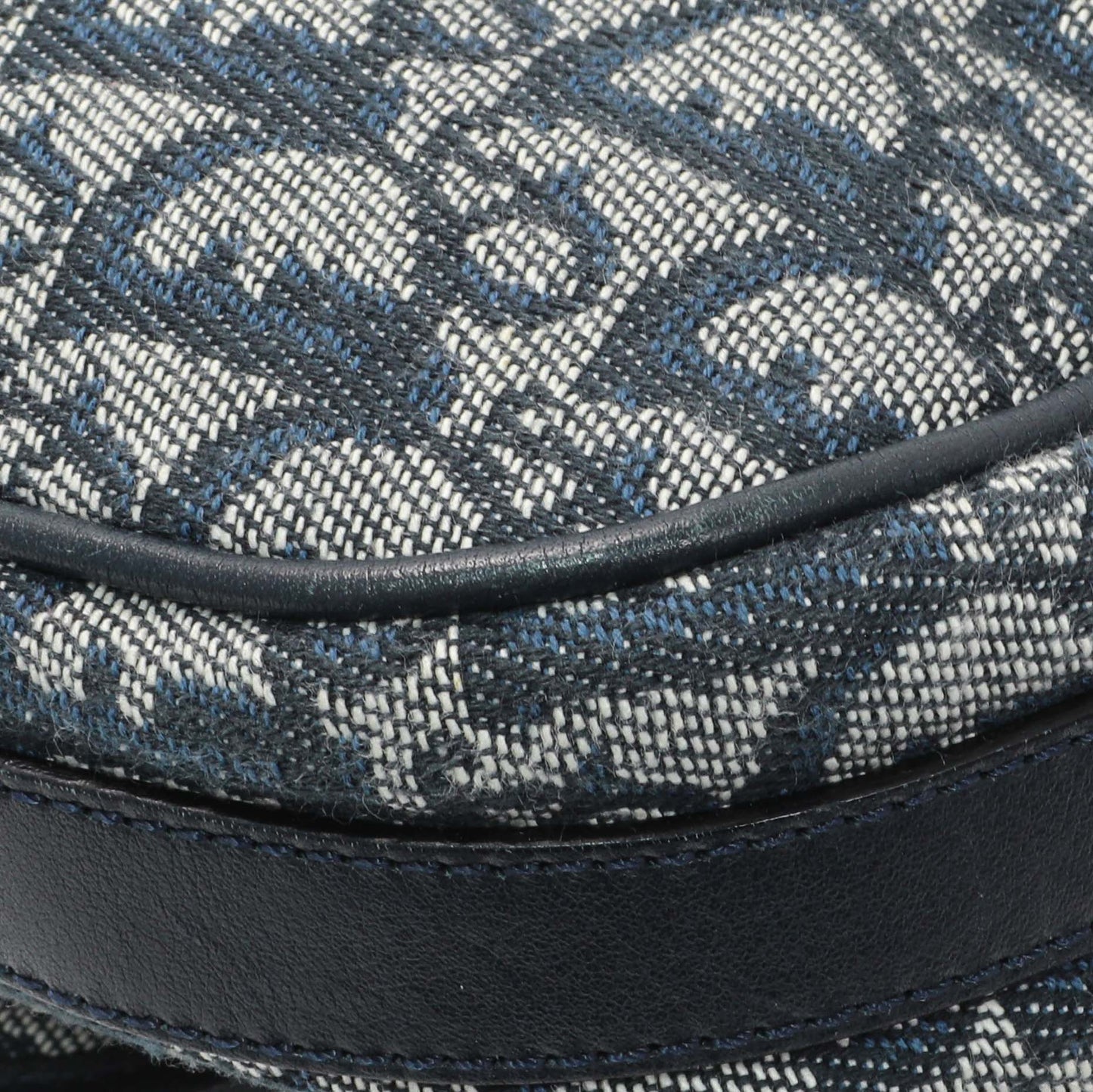 Exclusive Christian Dior Blue Oblique Trotter Crossbody Bag — Lifestyle View