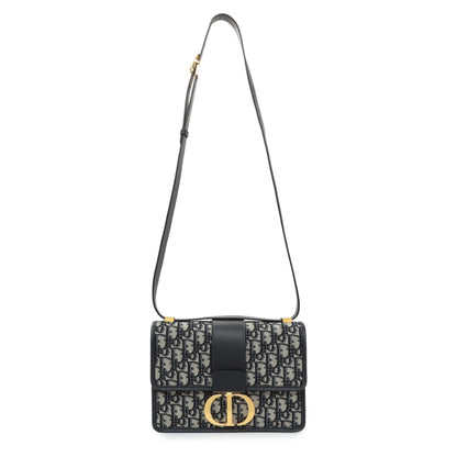 Exclusive Christian Dior Oblique 30 Montaigne Flap Bag — Front View