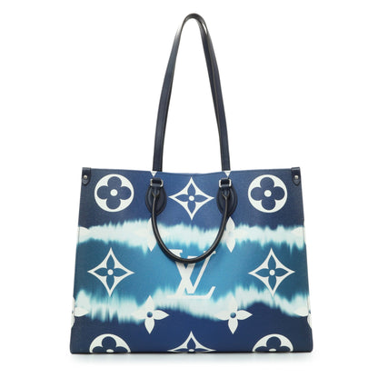 Exclusive Louis Vuitton Monogram Escale Onthego GM Blue — Front View