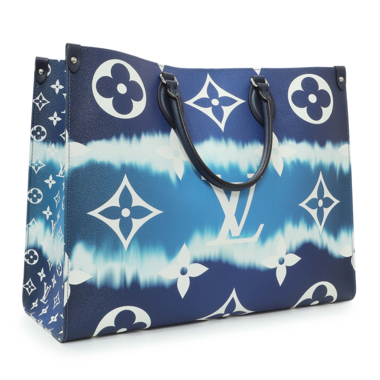Exclusive Louis Vuitton Monogram Escale Onthego GM Blue — Side View