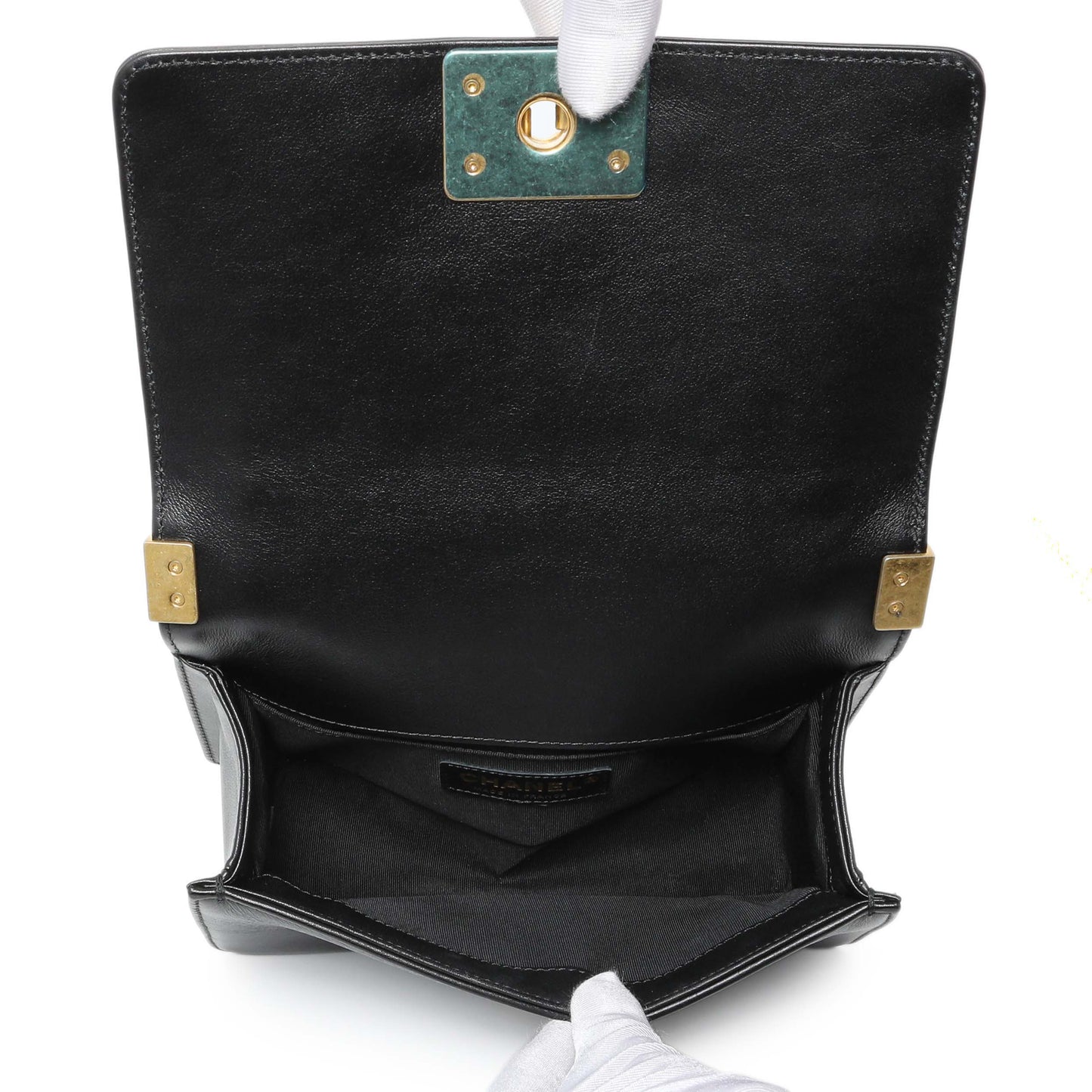 Exclusive Chanel Black Quilted Lambskin Small Boy Bag — Alternate View 8