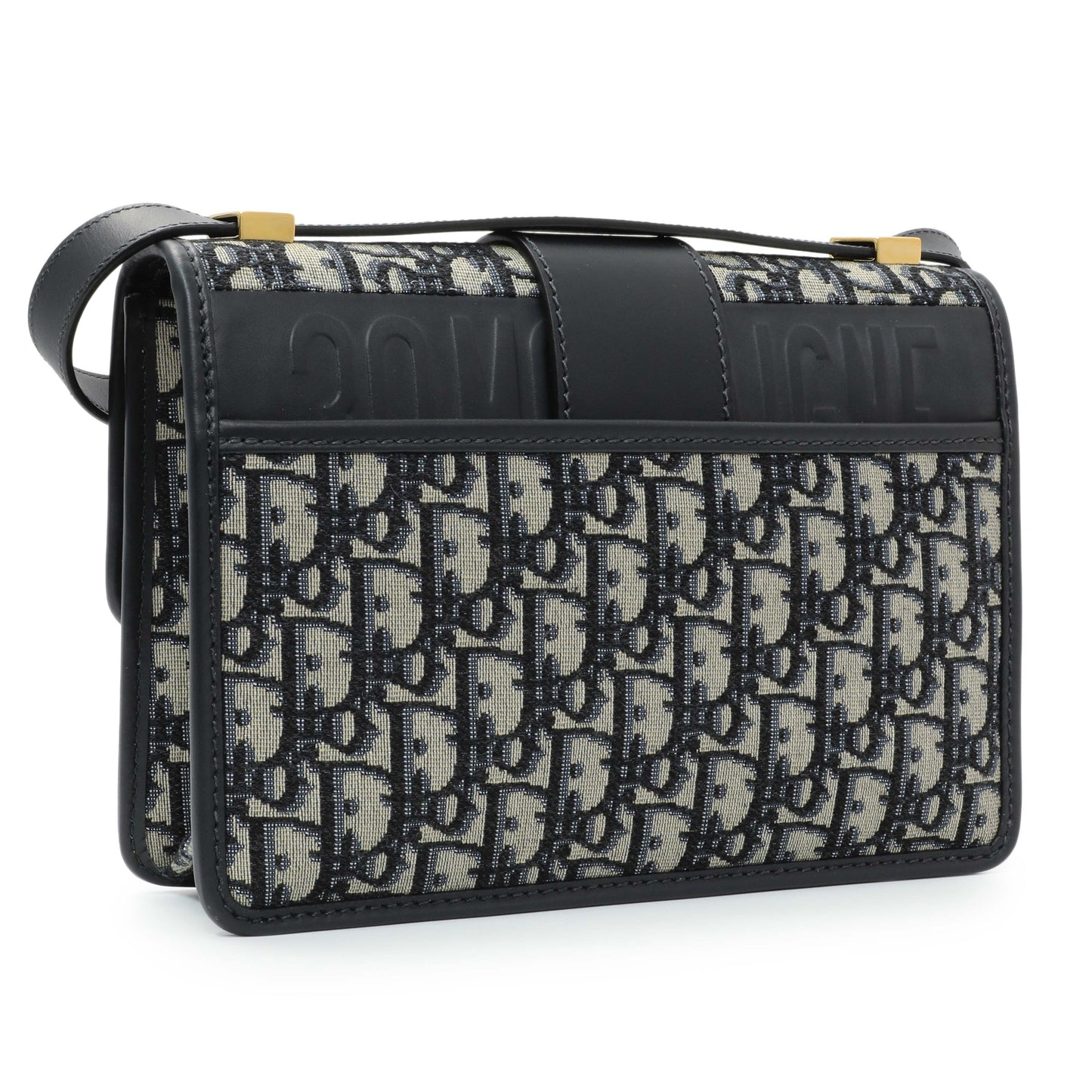 Exclusive Christian Dior Oblique 30 Montaigne Flap Bag — Back View