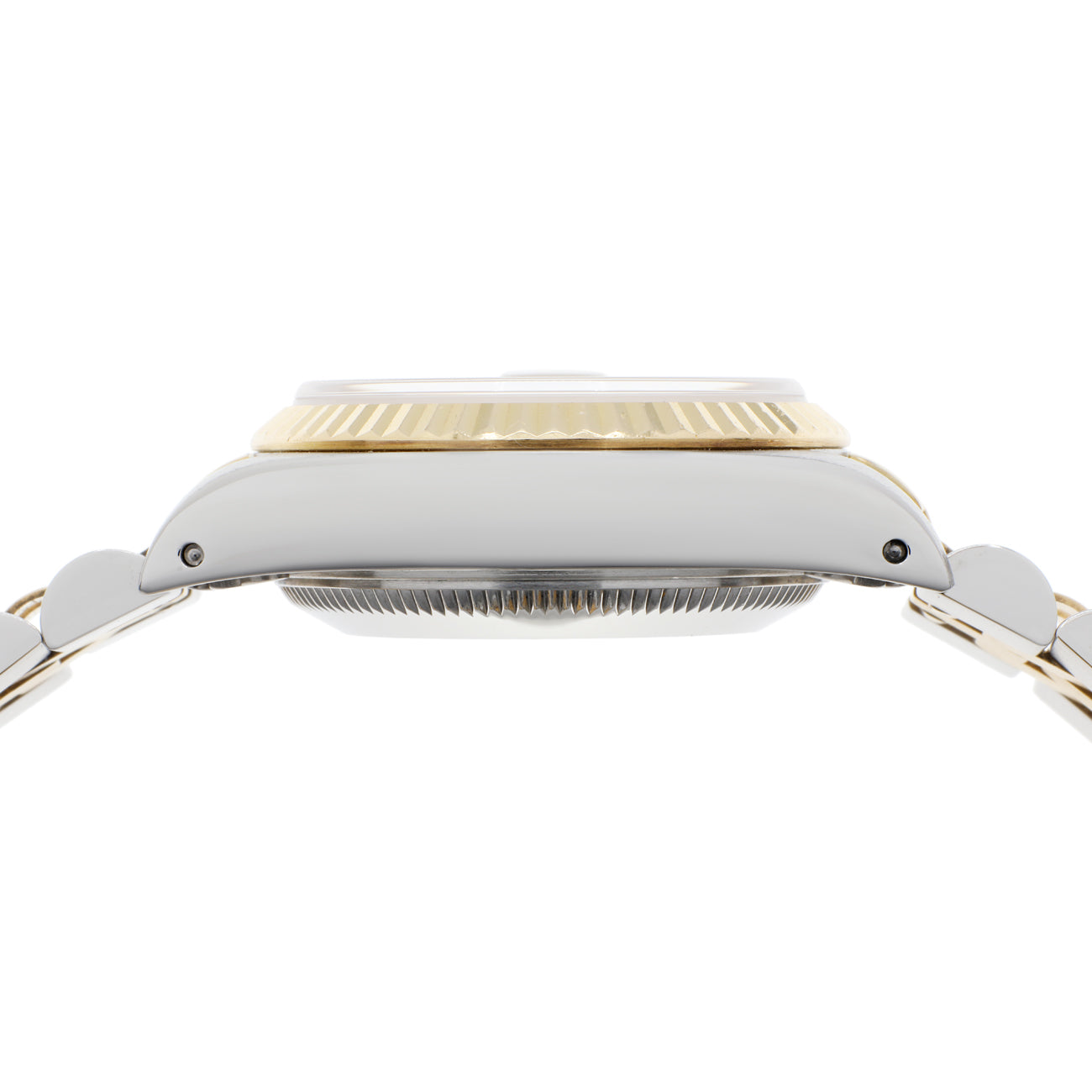 Exclusive Rolex 18K Yellow Gold Stainless Steel Ladies Datejust 69173 — Back View