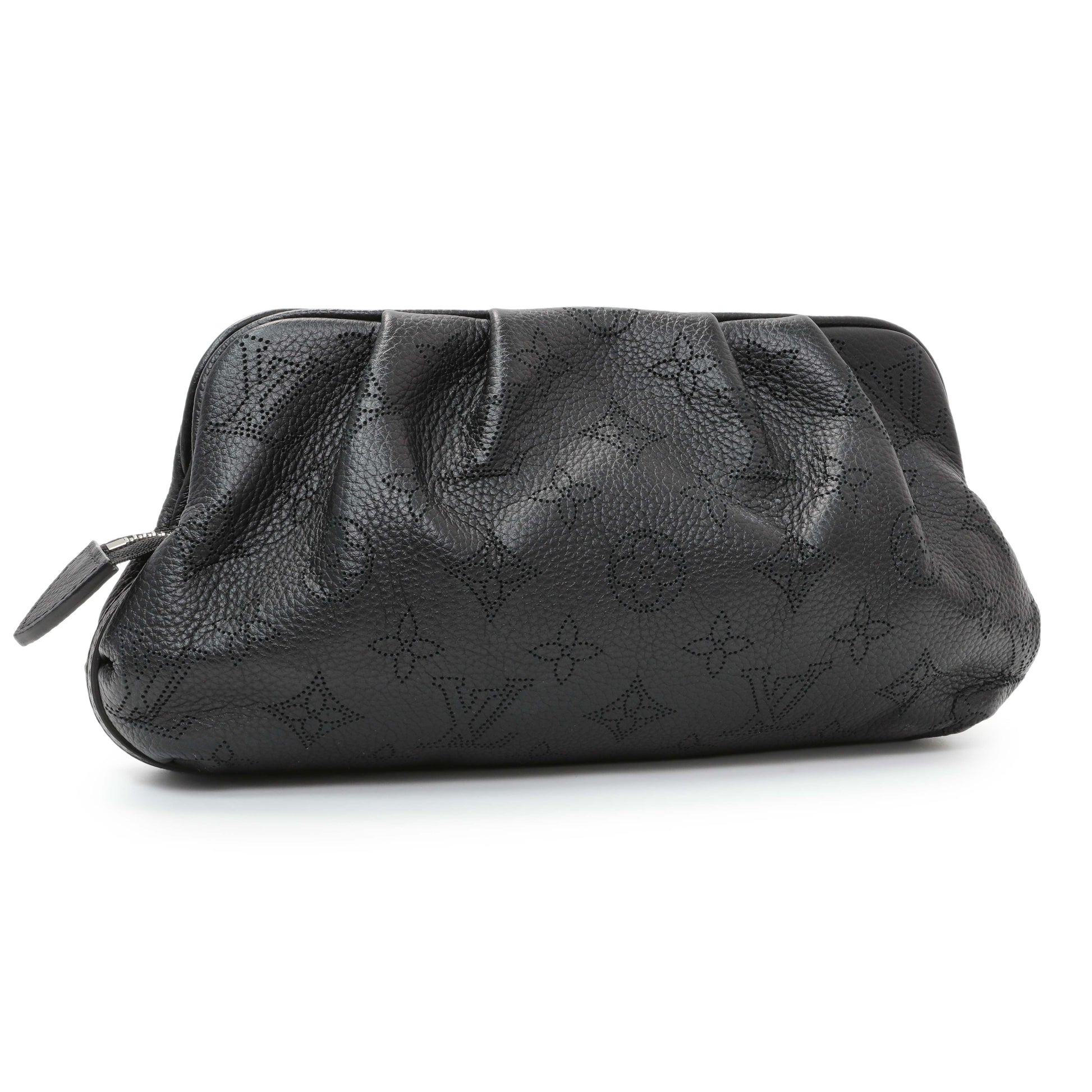 Exclusive Louis Vuitton Black Monogram Mahina Scala Mini Pouch — Side View