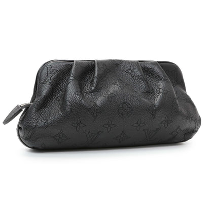 Exclusive Louis Vuitton Black Monogram Mahina Scala Mini Pouch — Side View