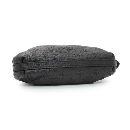 Exclusive Louis Vuitton Black Monogram Mahina Scala Mini Pouch — Back View