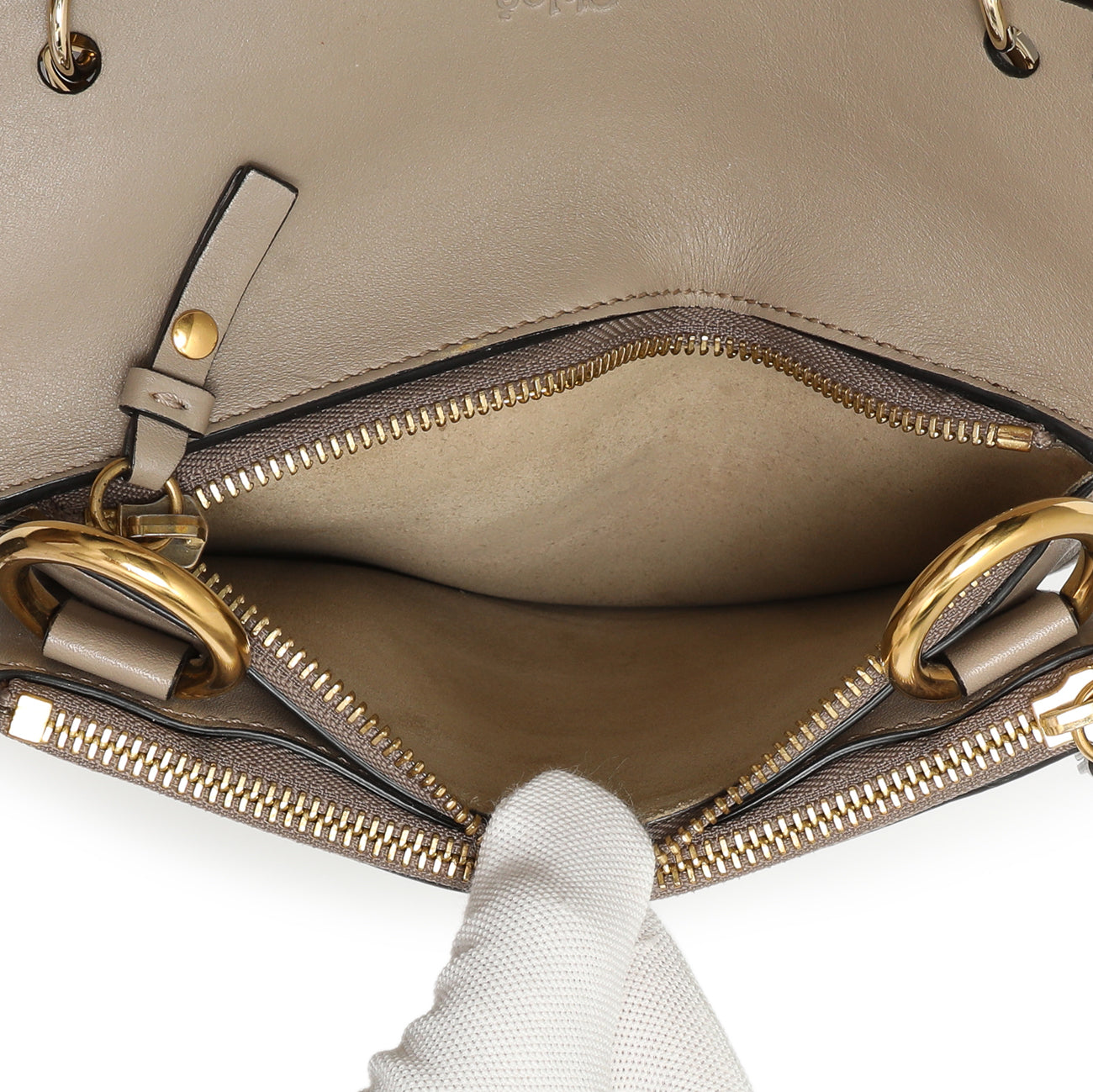 Exclusive Chloe Suede Small Jane Fringe Bag — Detail View