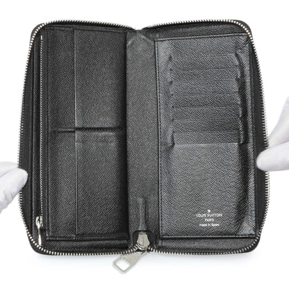 Exclusive Louis Vuitton Damier Graphite Vertical Zippy Wallet — Top View