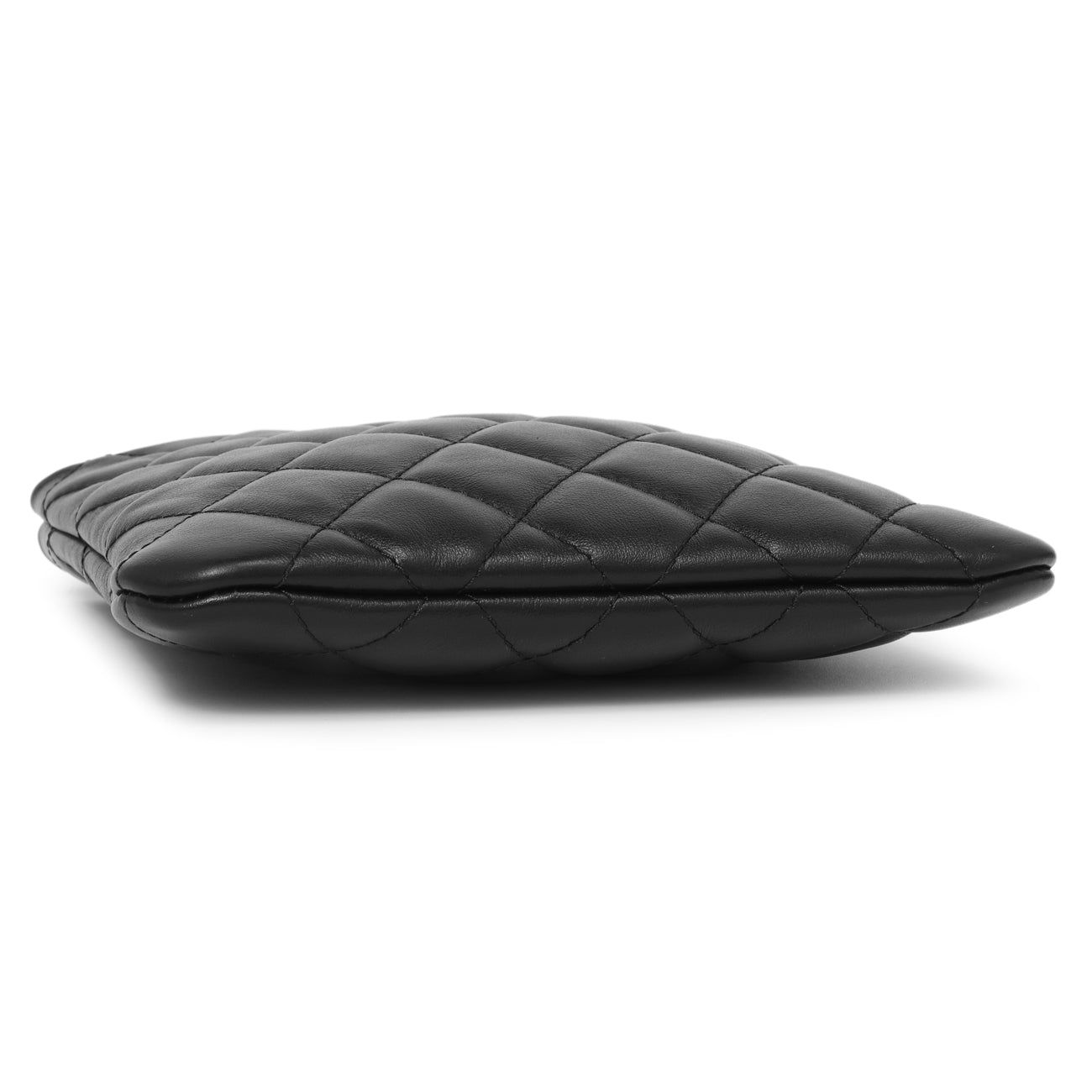 Exclusive Chanel Black Quilted Calfskin Uniform Crossbody Bag — Back View