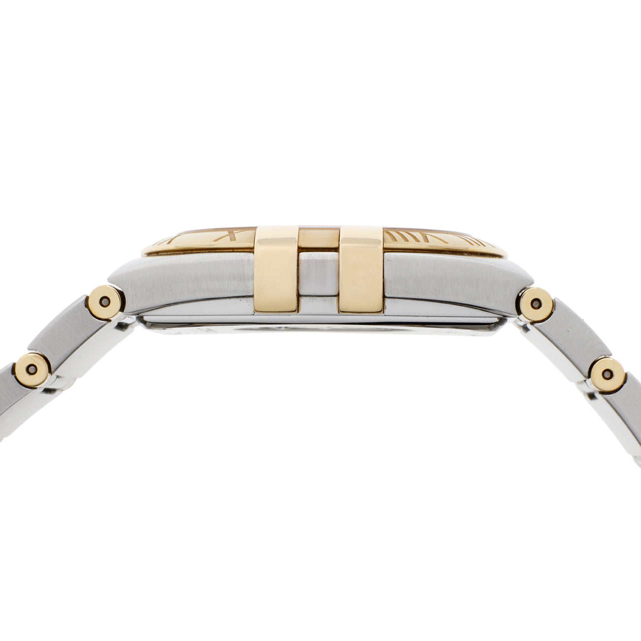 Exclusive Omega Stainless Steel 18K Yellow Gold Constellation 123.20.35.60.08.001 — Back View