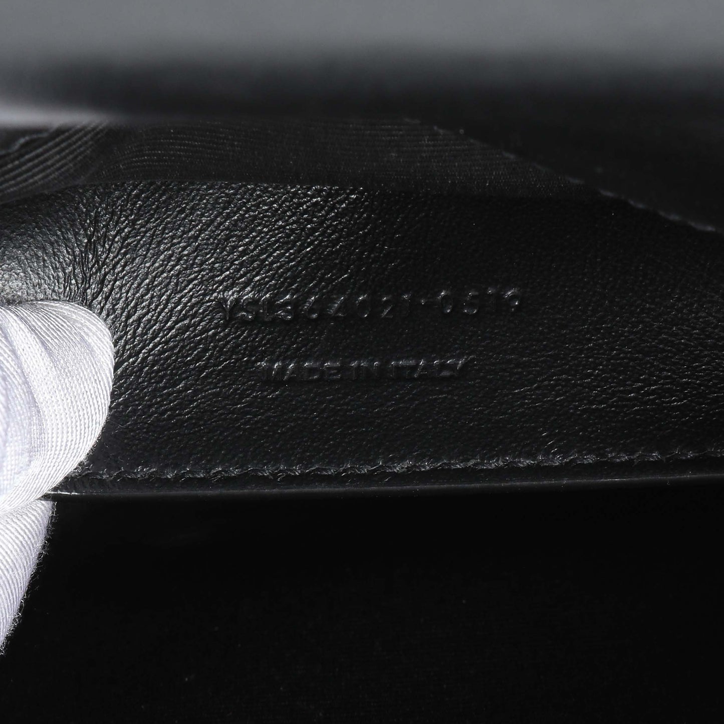 Exclusive Saint Laurent Black Star Print Calfskin Medium Kate Satchel — Lifestyle View
