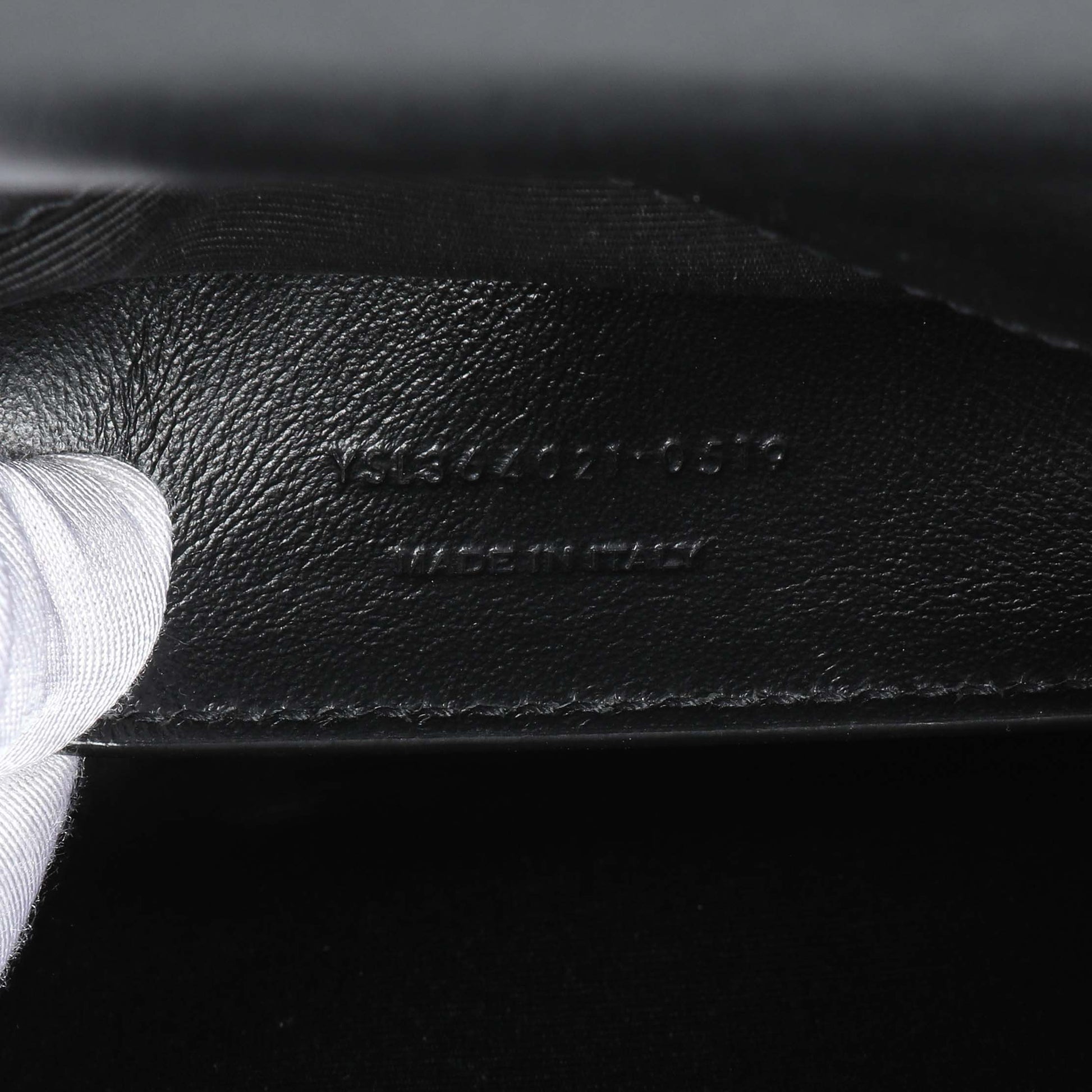 Exclusive Saint Laurent Black Star Print Calfskin Medium Kate Satchel — Lifestyle View