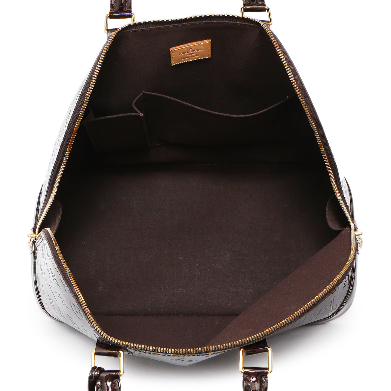 Exclusive Louis Vuitton Amarante Vernis Alma GM — Alternate View 8
