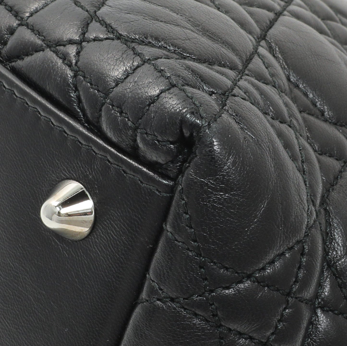 Exclusive Christian Dior Black Lambskin Cannage Soft Lady Dior — Alternate View 7