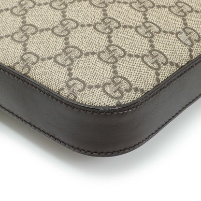 Exclusive Gucci GG Supreme Monogram Flat Messenger — Lifestyle View