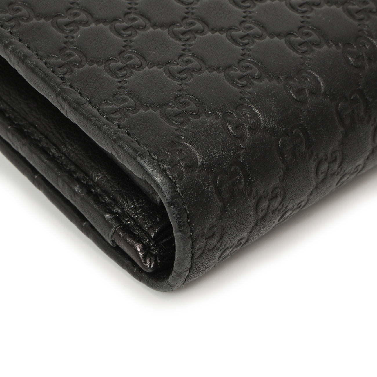 Exclusive Gucci Black Microguccissima Bow Continental Wallet — Alternate View 10
