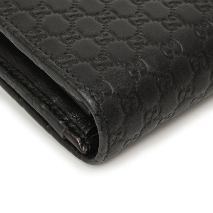 Exclusive Gucci Black Microguccissima Bow Continental Wallet — Alternate View 10