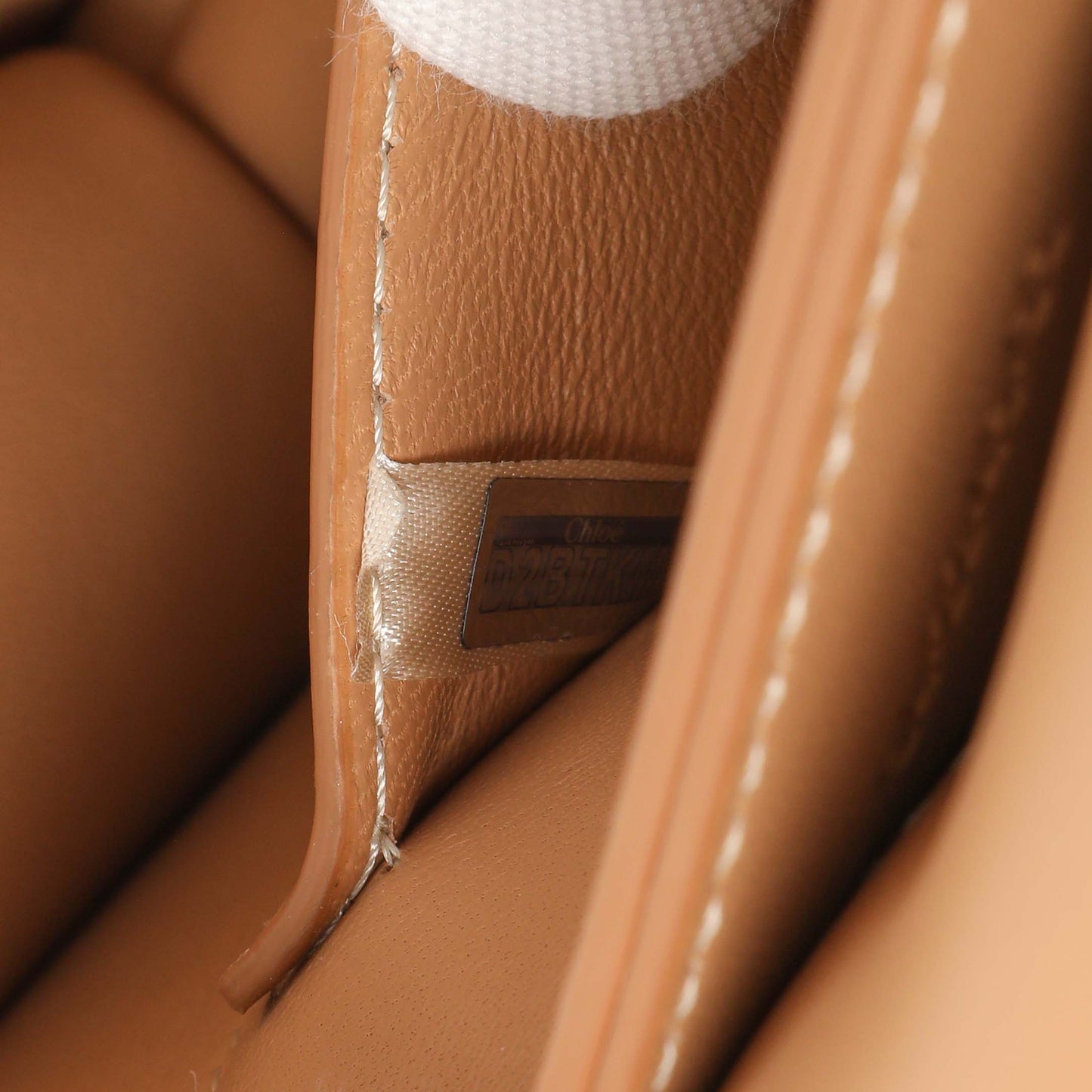 Exclusive Chloe Light Brown Calfskin Kattie Crossbody — Lifestyle View