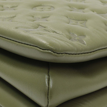 Exclusive Louis Vuitton Green Monogram Embossed Lambskin Coussin MM — Alternate View 7