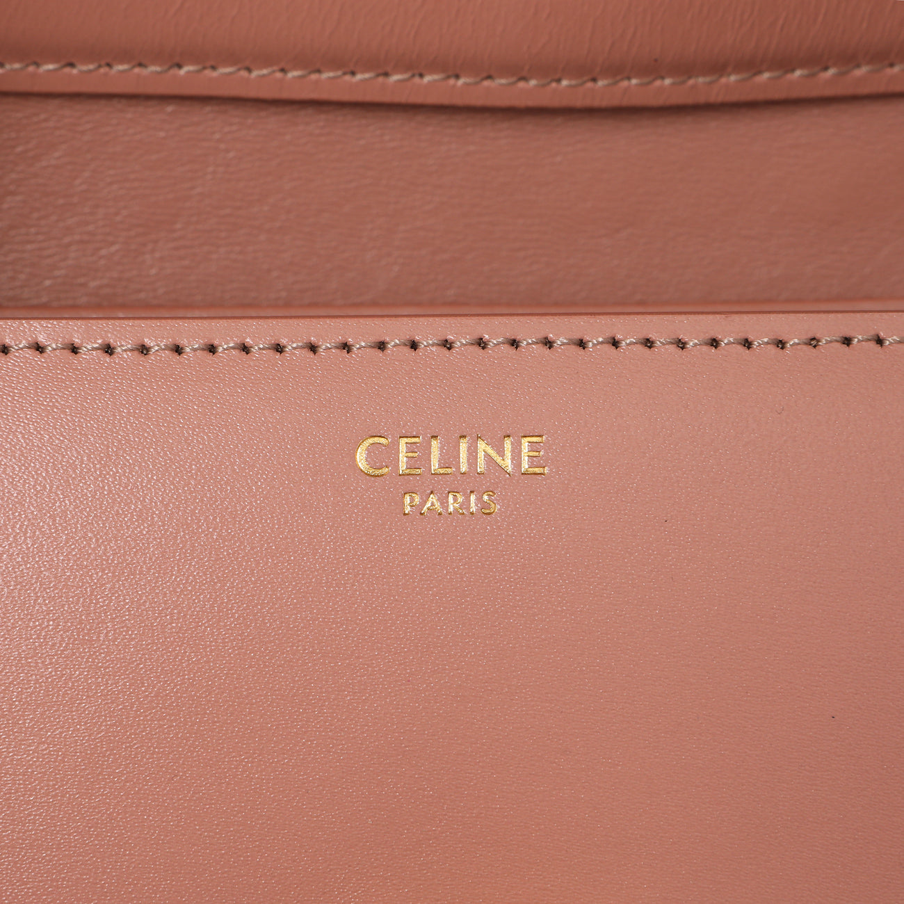 Exclusive Celine Rose Box Calfskin Teen Classic Box Flap Bag — Detail View