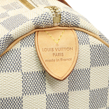 Exclusive Louis Vuitton Damier Azur Speedy 30 — Alternate View 9