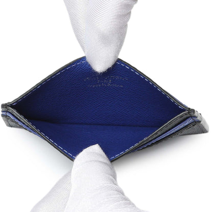 Exclusive Louis Vuitton Damier Graphite Double Card Holder — Top View