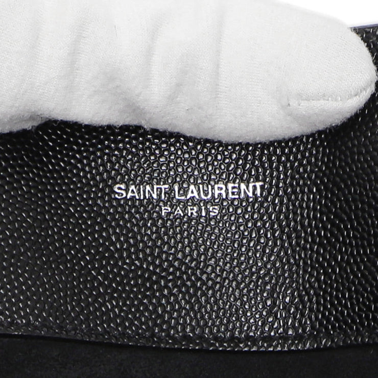 Exclusive Saint Laurent Black Studded Calfskin Nano Sac De Jour — Detail View