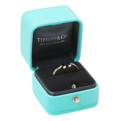 Exclusive Tiffany & Co. 18K Rose Gold T Square Ring — Top View
