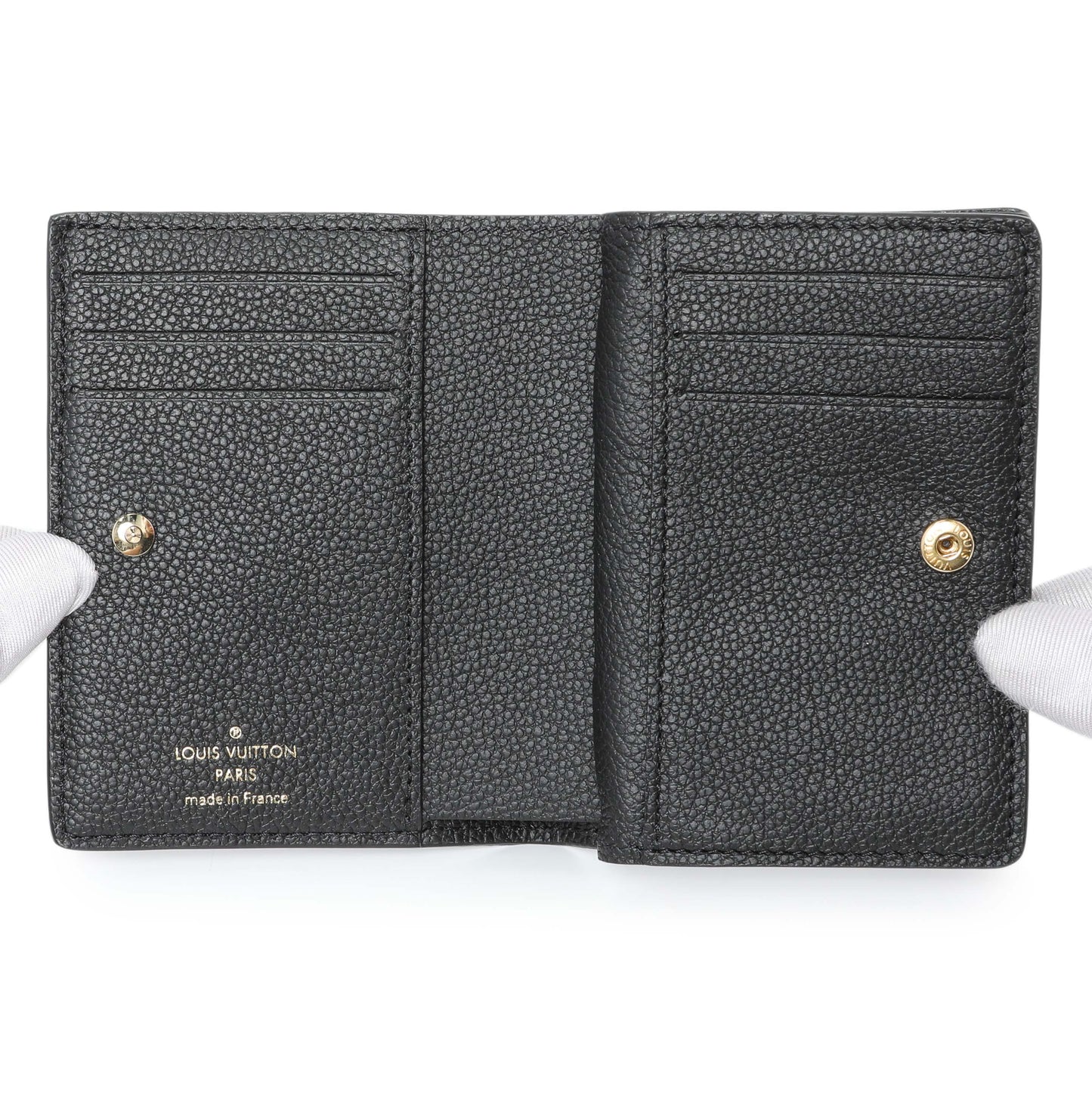 Exclusive Louis Vuitton Black Empreinte Clea Wallet — Top View