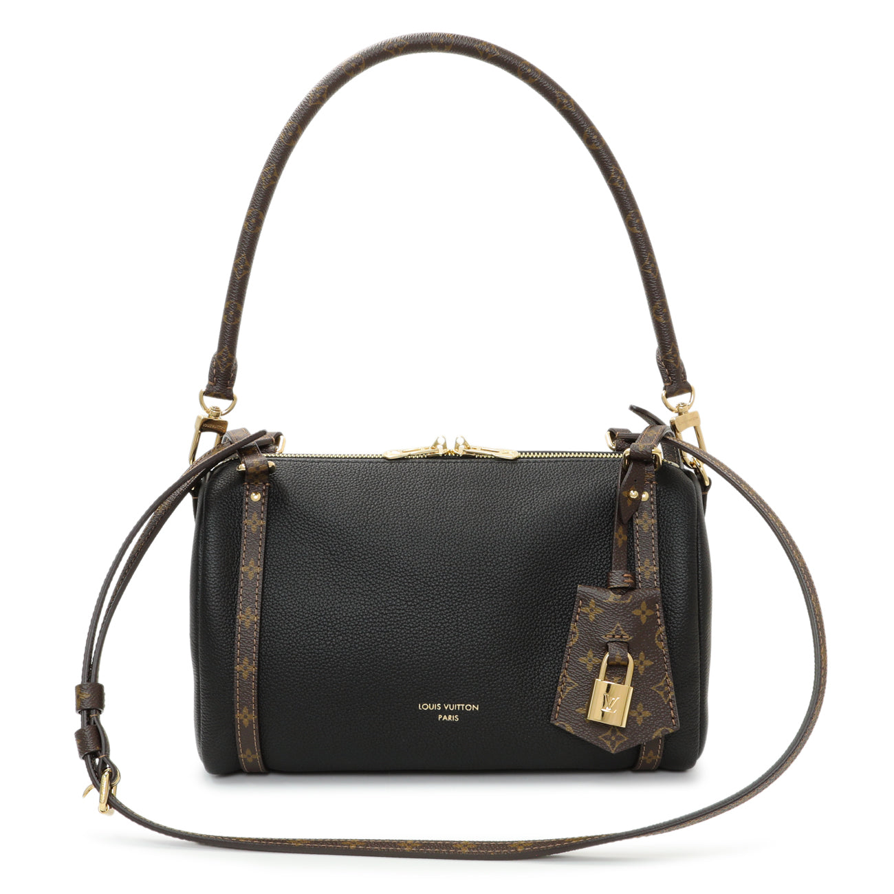 Exclusive Louis Vuitton Black Calfskin Monogram Express PM — Side View