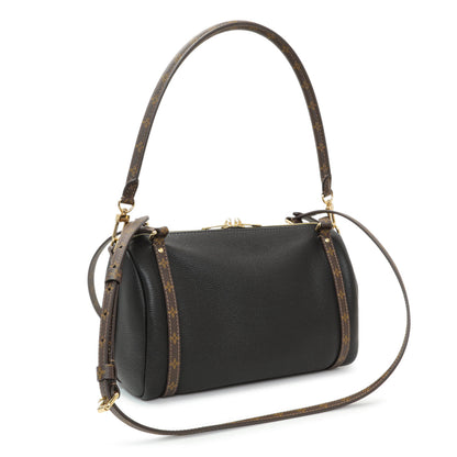 Exclusive Louis Vuitton Black Calfskin Monogram Express PM — Back View