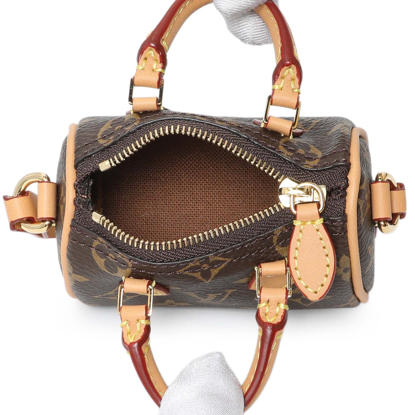Exclusive Louis Vuitton Monogram Speedy Bag Charm — Top View