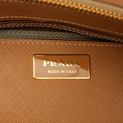 Exclusive Prada Caramel Saffiano Medium Galleria Double Zip Tote — Alternate View 9