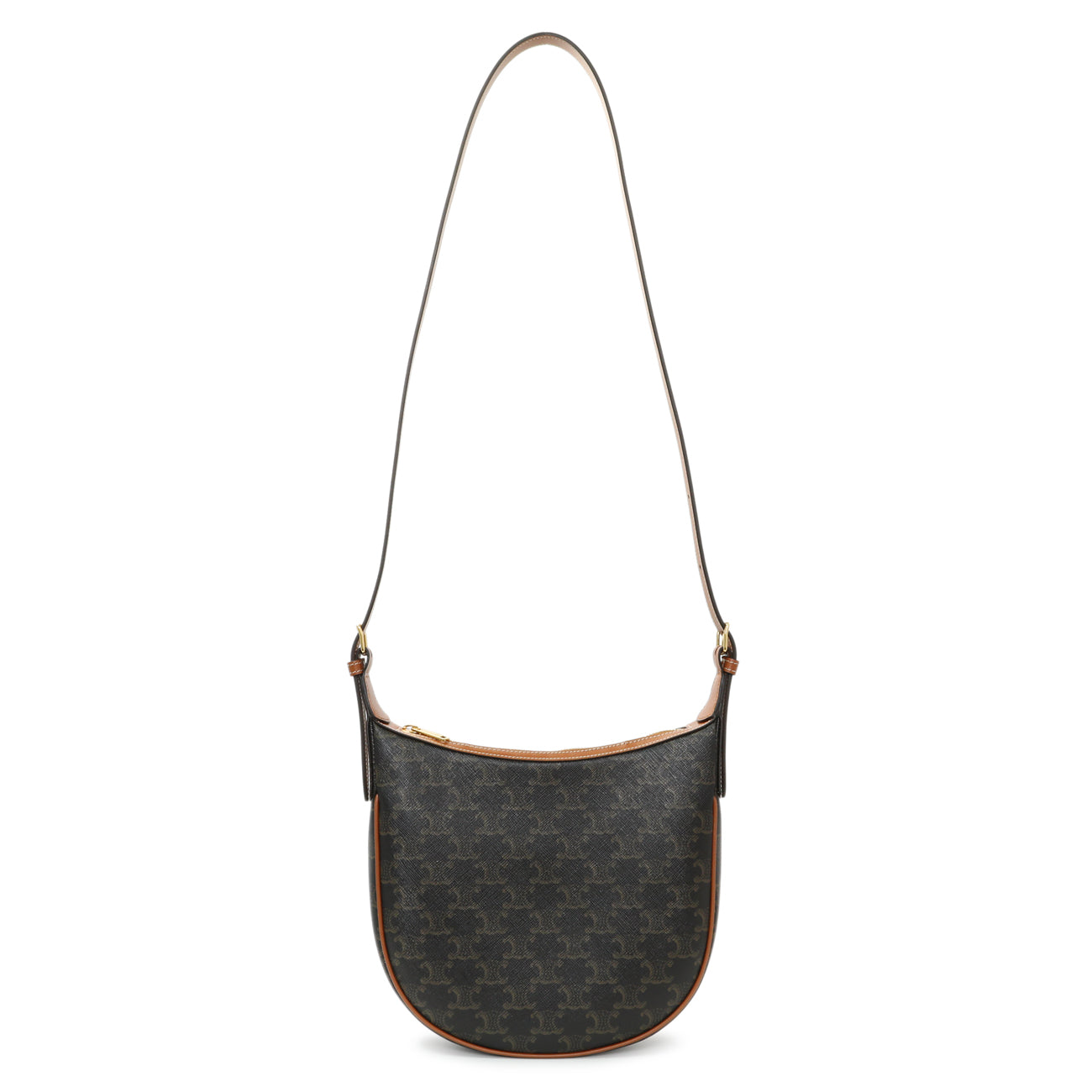Exclusive Celine Trimophe Canvas Heloise Bag — Front View